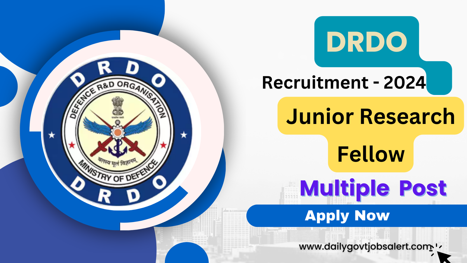 DRDO CEPTAM JRF Recruitment 2024 - Apply Now for Research Fellowship