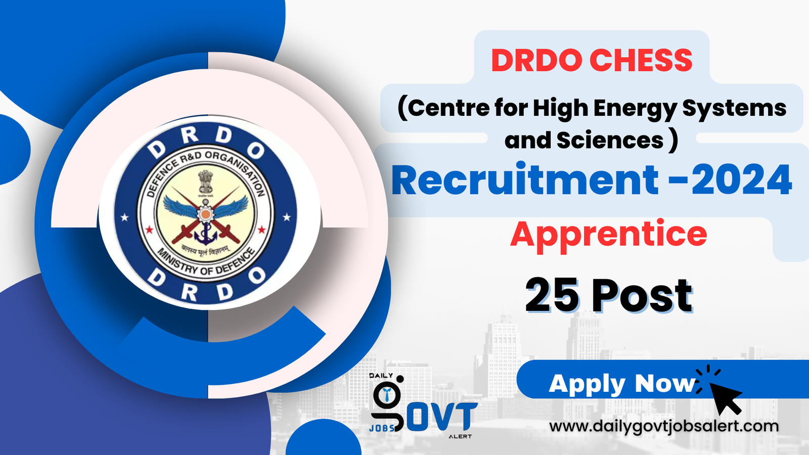 DRDO Recruitment 2024 dailygovtjobsalert