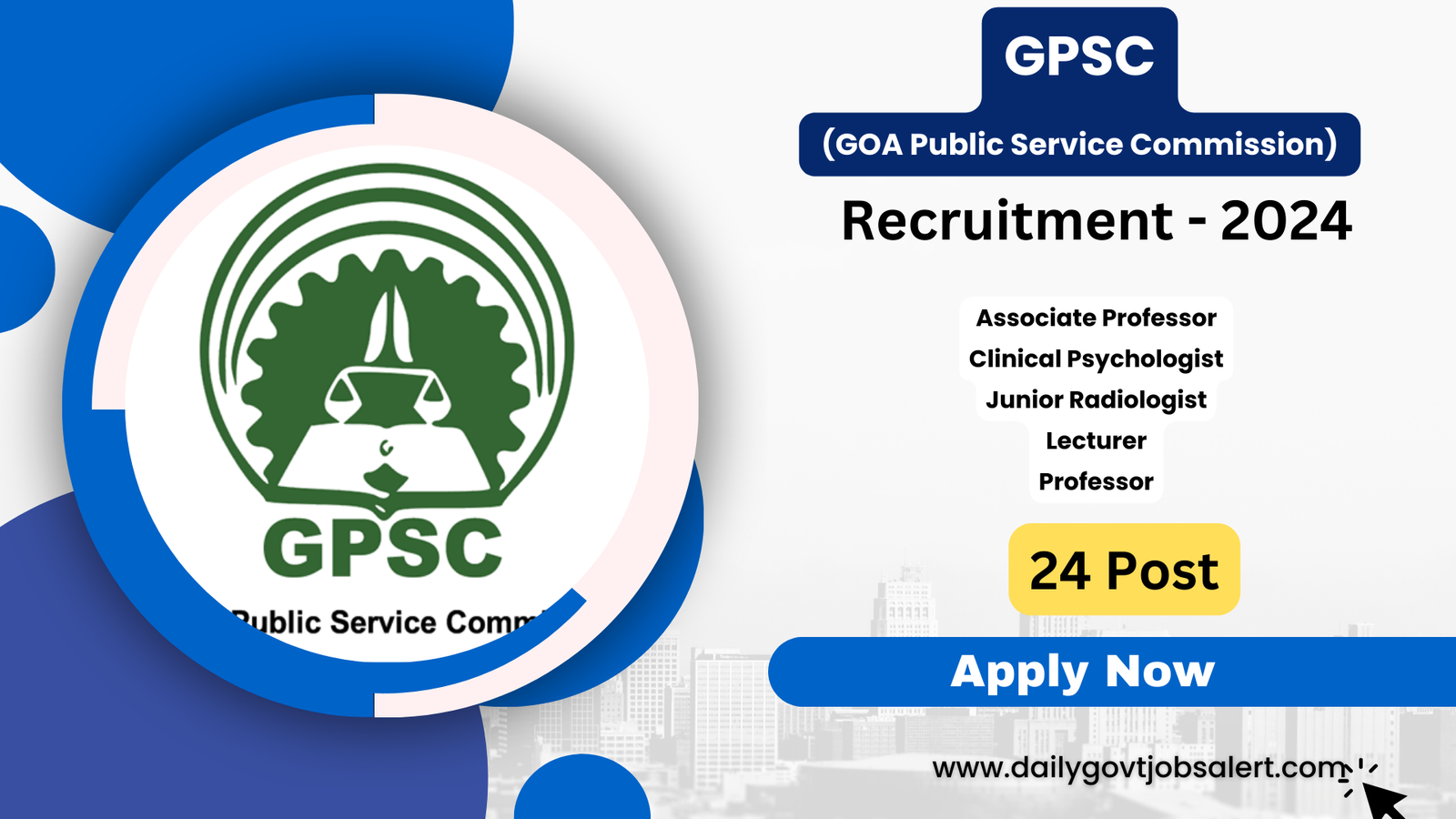 GPSC Recruitment 2024 Notification - Apply for 24 Posts"