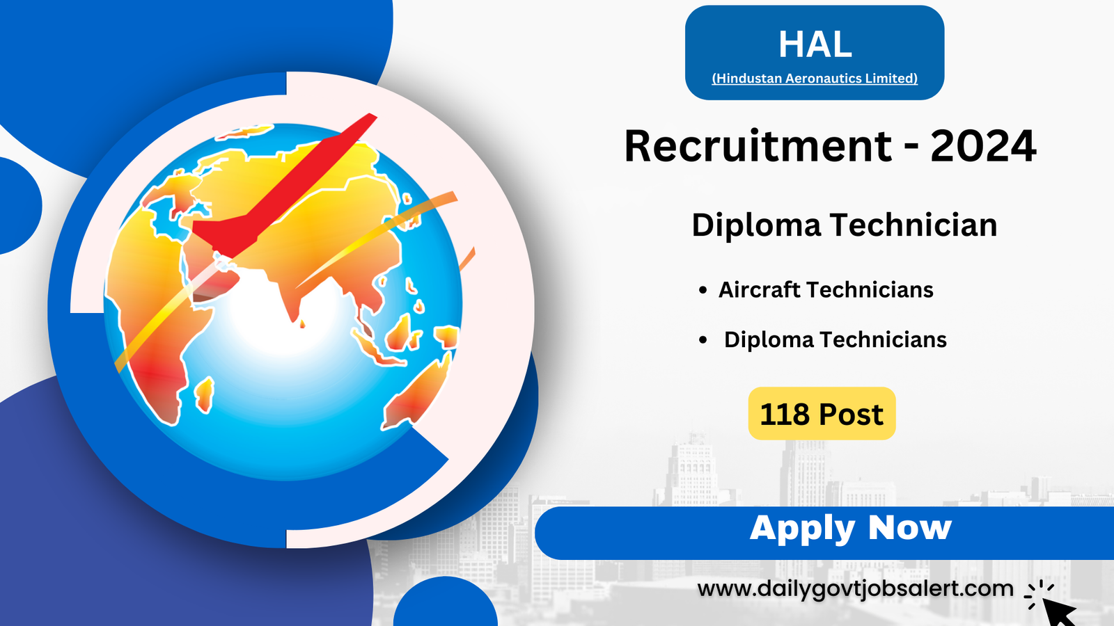 HAL Diploma Technician Recruitment 2024 18 post dailygovtjobsalert