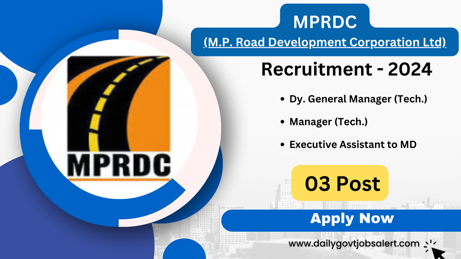 MPRDC Recruitment 2024 dailygovtjobsalert