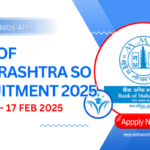 Bank of Maharashtra SO Recruitment 2025