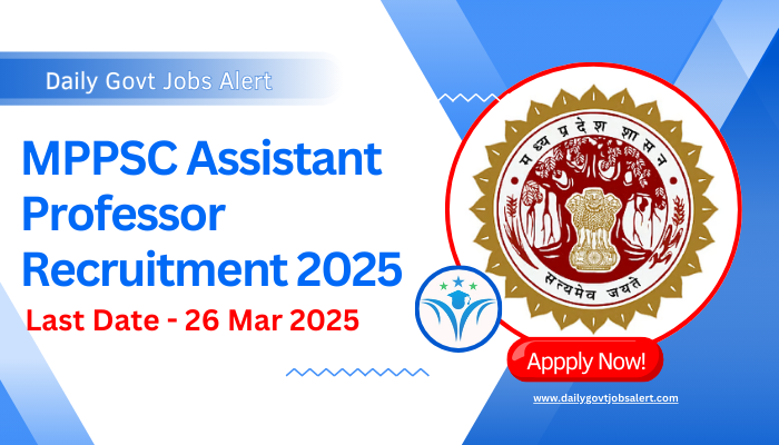 MPPSC Assistant Professor Recruitment 2025