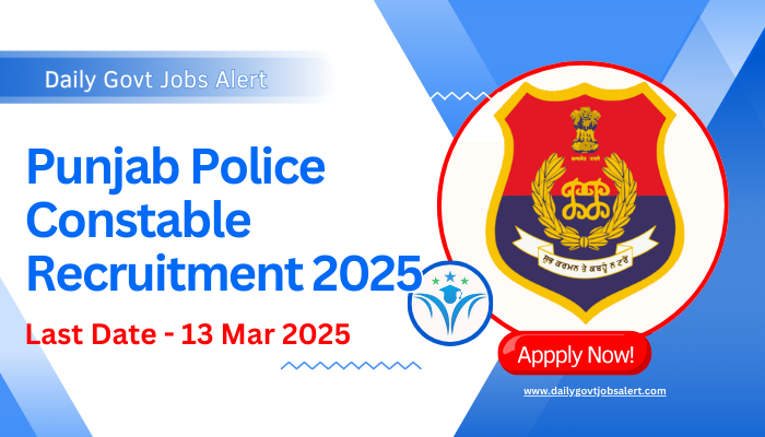 Punjab Police Constable Recruitment 2025